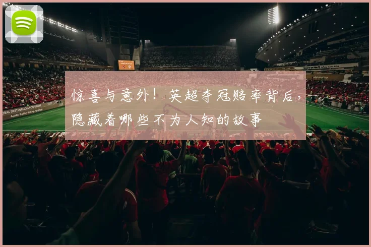 惊喜与意外!英超夺冠赔率背后,隐藏着哪些不为人知的故事